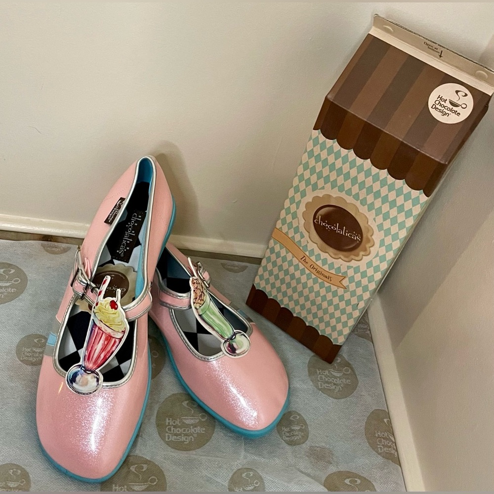 NEW Size 40 Hot Chocolate Design Chocolaticas Funky Shoes Diner 2